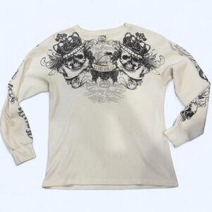 Y2K Rare older Ecko Unltd waffle knit thermal